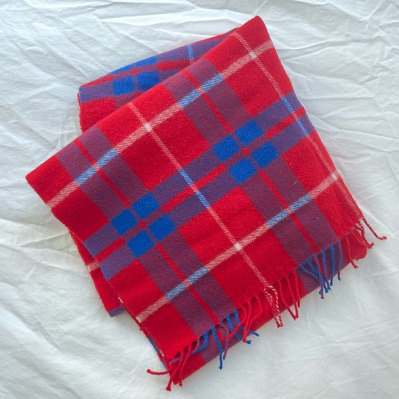 J. Crew Accessories - J. Crew Red & Blue Scarf